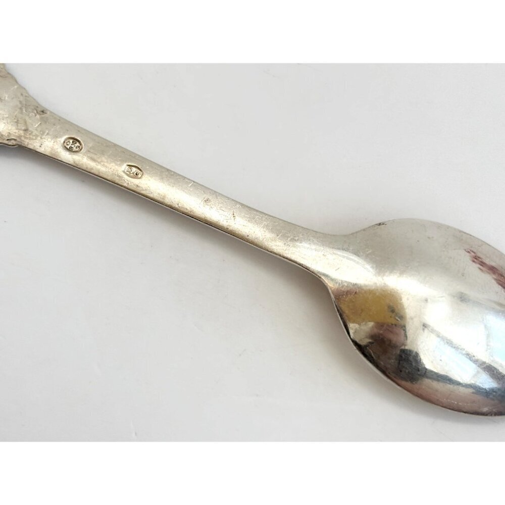 Viborg Cathedral, Danmark Landmark Silver Plated Collectible Vintage Tiny Spoon - Picture 8 of 13
